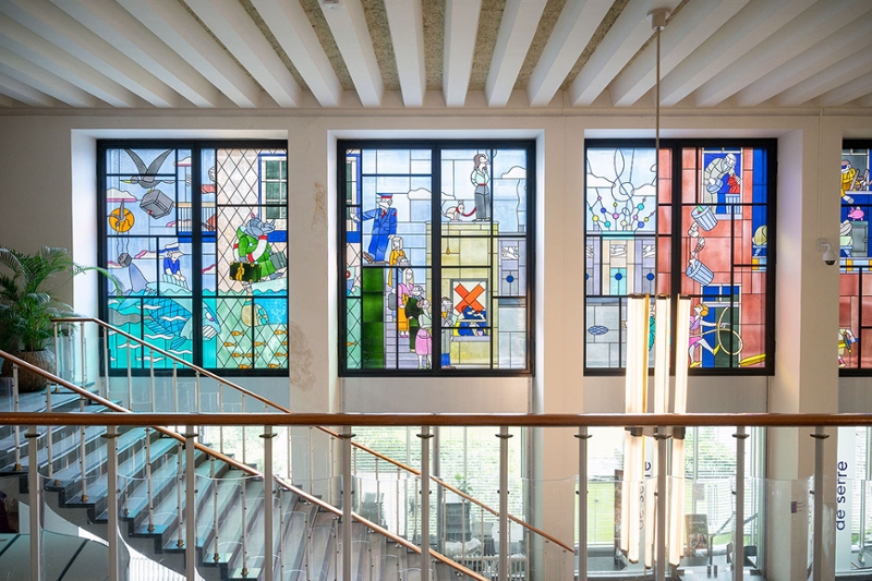 Glas in lood Paleis van Justitie Arnhem