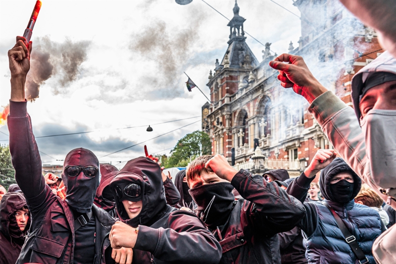 Demonstratie. Foto van Joris van Gennip (ANP)