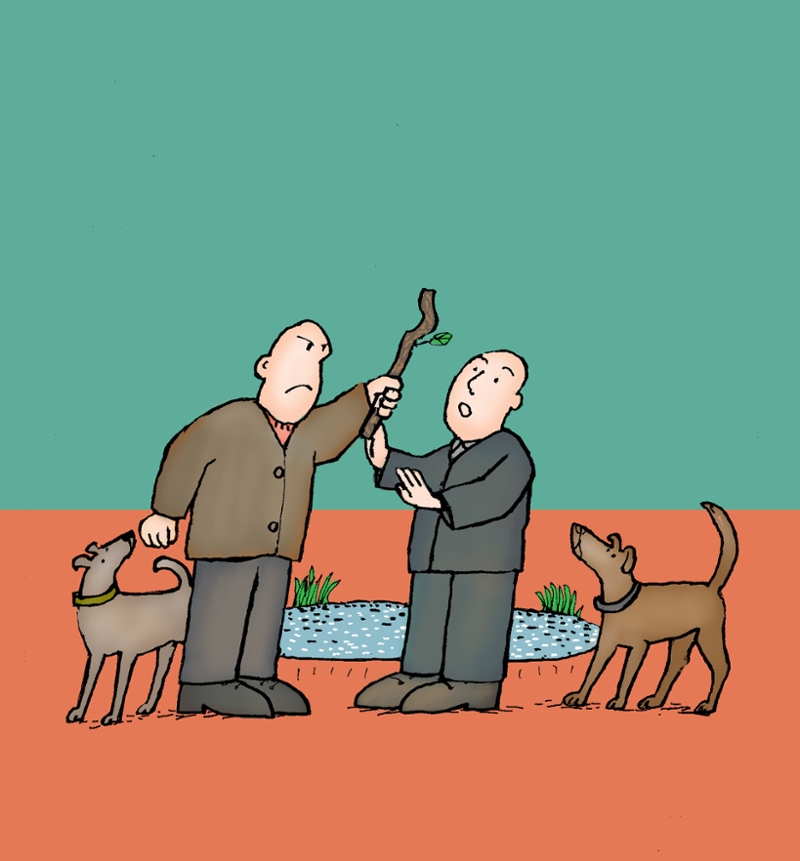 Op de rol: ruzie op hondenstrandje